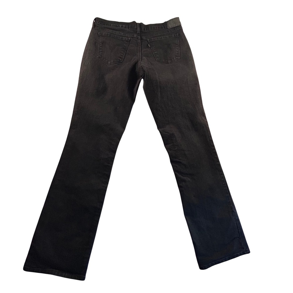 Levi's 505 Straight Jeans Black Denim W31 L34 Classic Fit - Picture 2 of 10